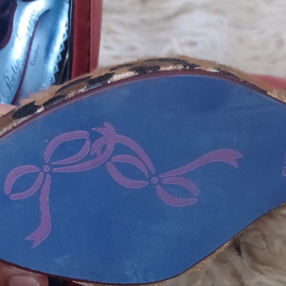 Poetic Licence red animal print wedge shoe Eur 9 - Picture 4 of 4